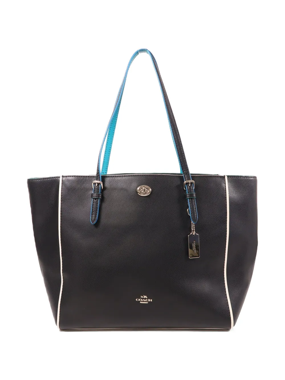 Coach Turnlock leather shoulder bag - Nero