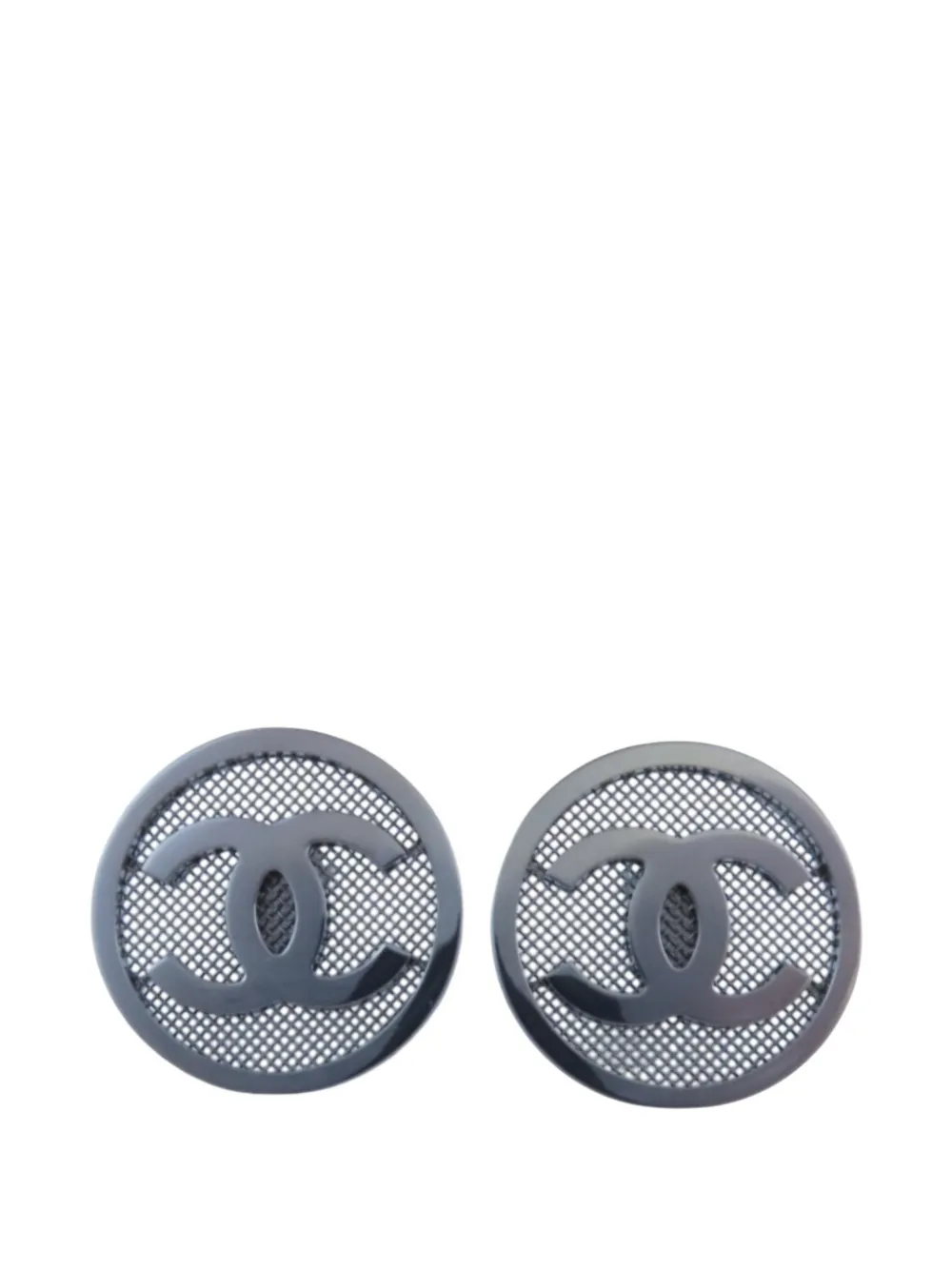 CHANEL Pre-Owned CC earrings - Black