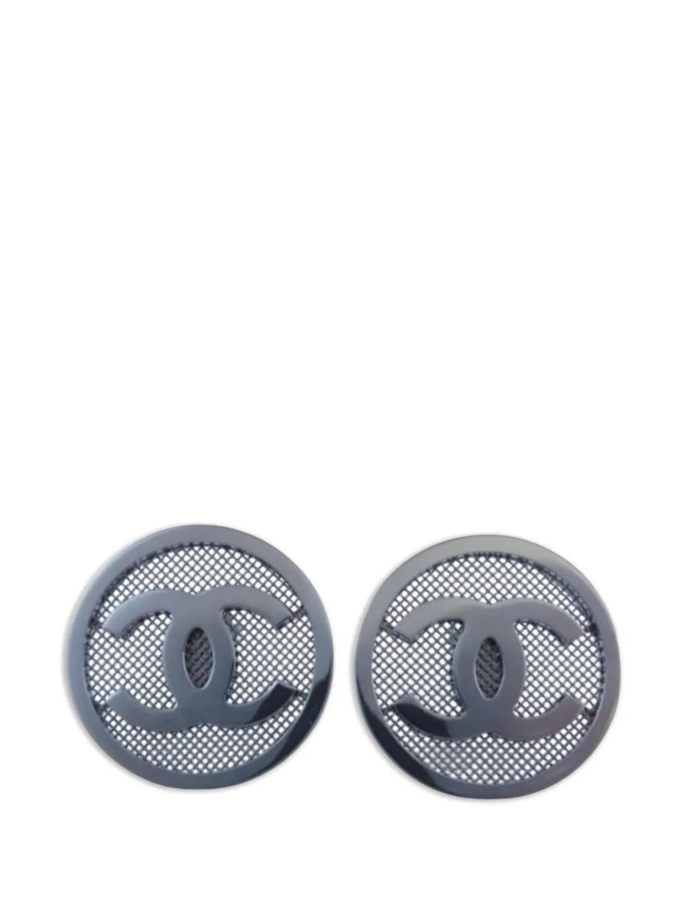 CHANEL Pre-Owned CC earrings - Nero