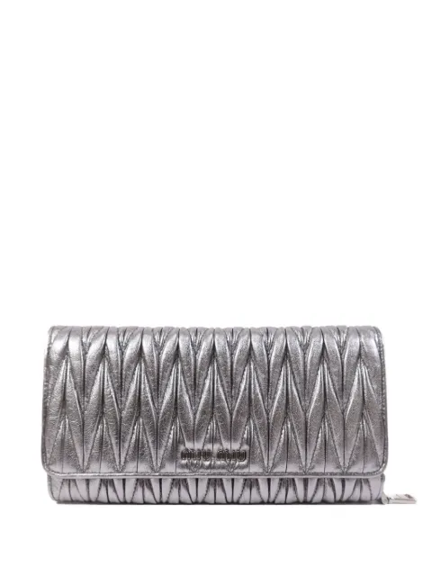 Miu Miu Pre-Owned quilted leather wallet