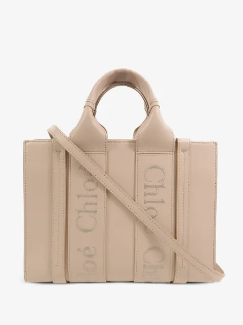 Chloé Pre-Owned Woody leather tote bag