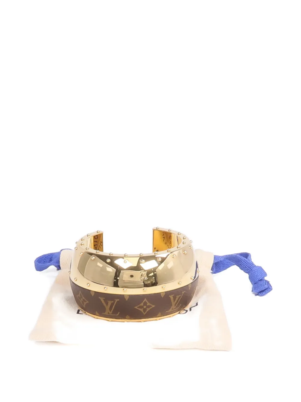 Louis Vuitton Pre-Owned Wild LV cuff - Oro