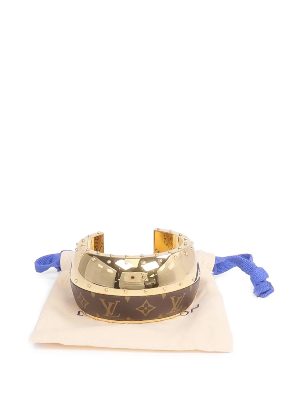Louis Vuitton Pre-Owned Wild LV cuff - Oro