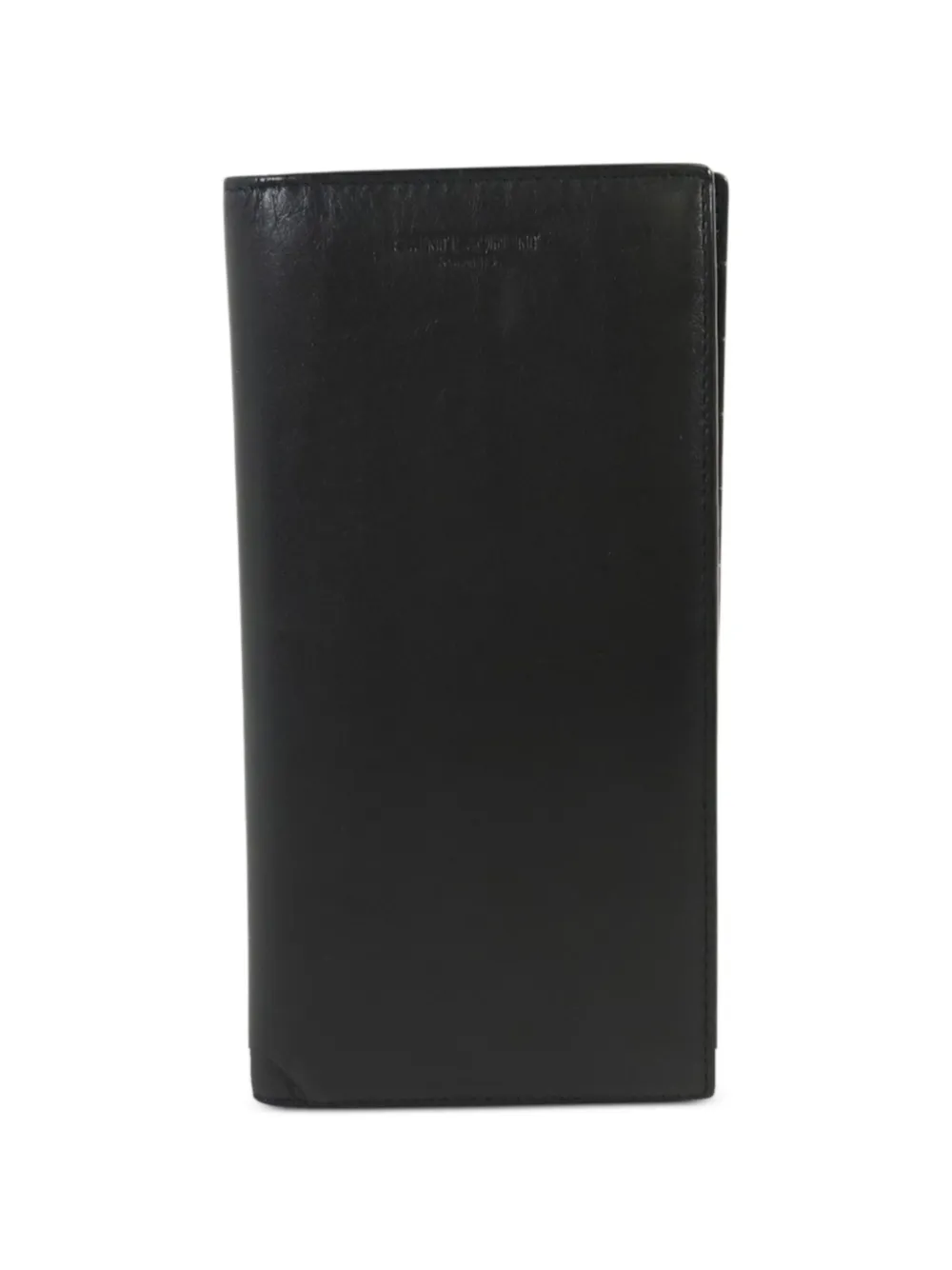 Saint Laurent Pre-Owned leather bifold long wallet - Nero