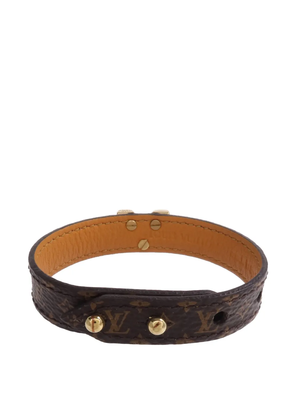 Louis Vuitton Pre-Owned essential V monogram bracelet - Marrone