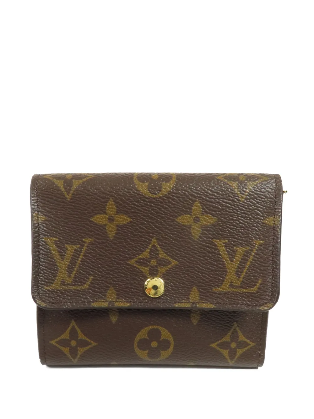 Louis Vuitton Pre-Owned monogram-pattern tri-fold wallet - Marrone