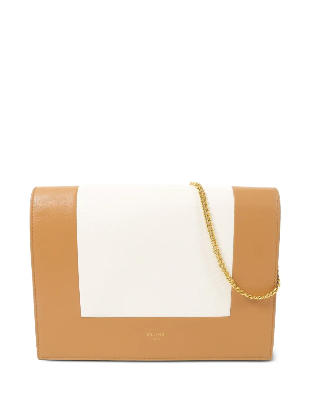 Celine Pre-Owned Frame leather clucth bag - Neutrals