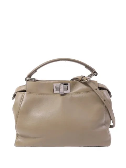 Fendi Pre-Owned mini Peekaboo two-way calfskin tote bag