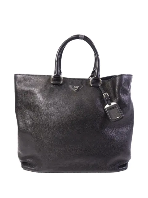 Prada Pre-Owned Vitello Phenix leather tote bag