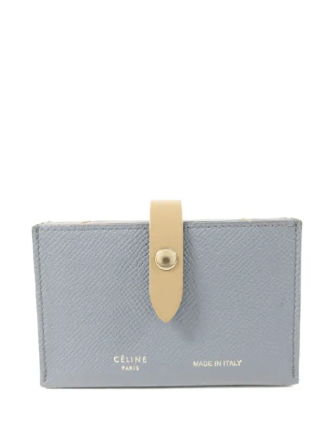 Celine Pre-Owned press-stud leather card case