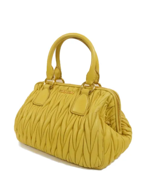 Miu Miu Pre-Owned Matelassé leather shoulder bag
