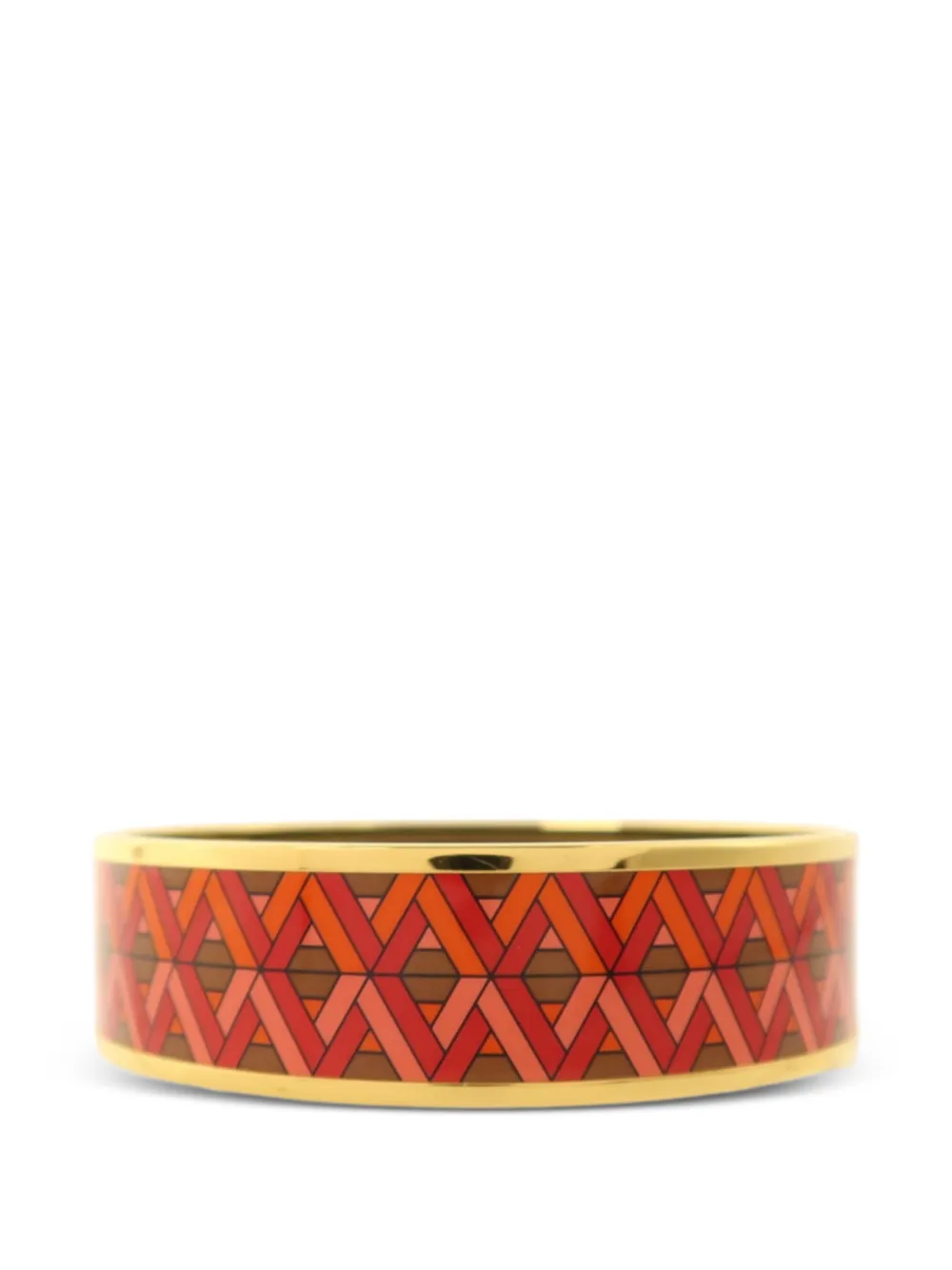 Hermès Pre-Owned Cartes a Jouer enamel bracelet - Gold