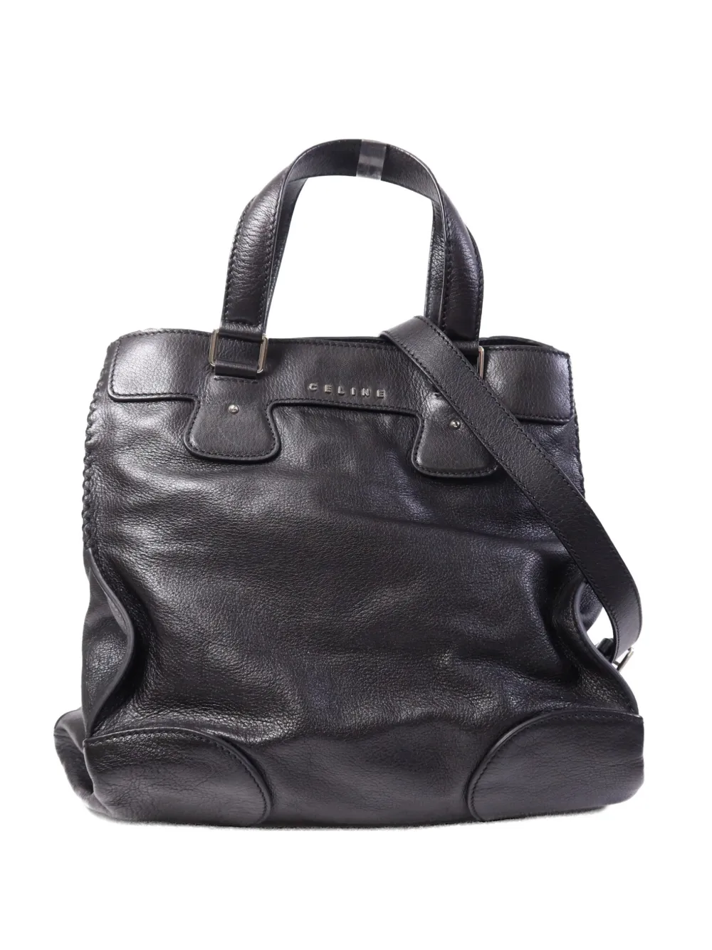 Celine Pre-Owned leather shoulder bag - Black