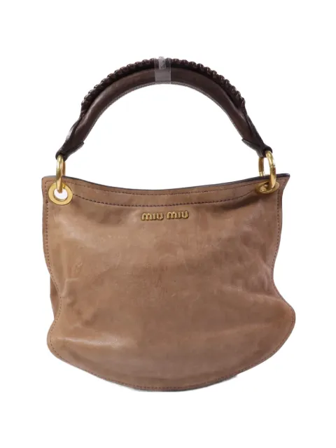 Miu Miu Pre-Owned buckled leather shoulder bag