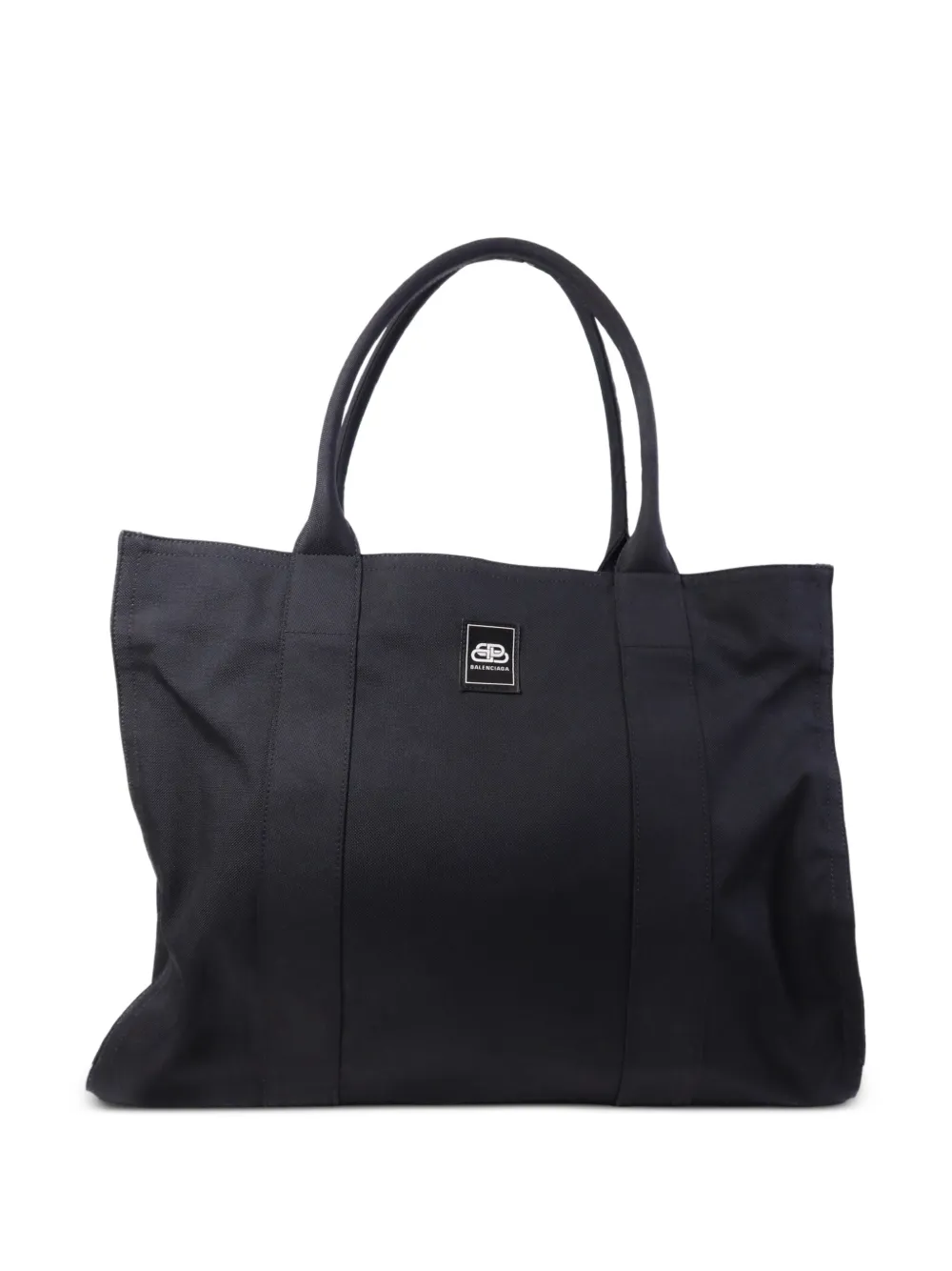 Balenciaga Pre-Owned Trade logo-patch tote bag - Black