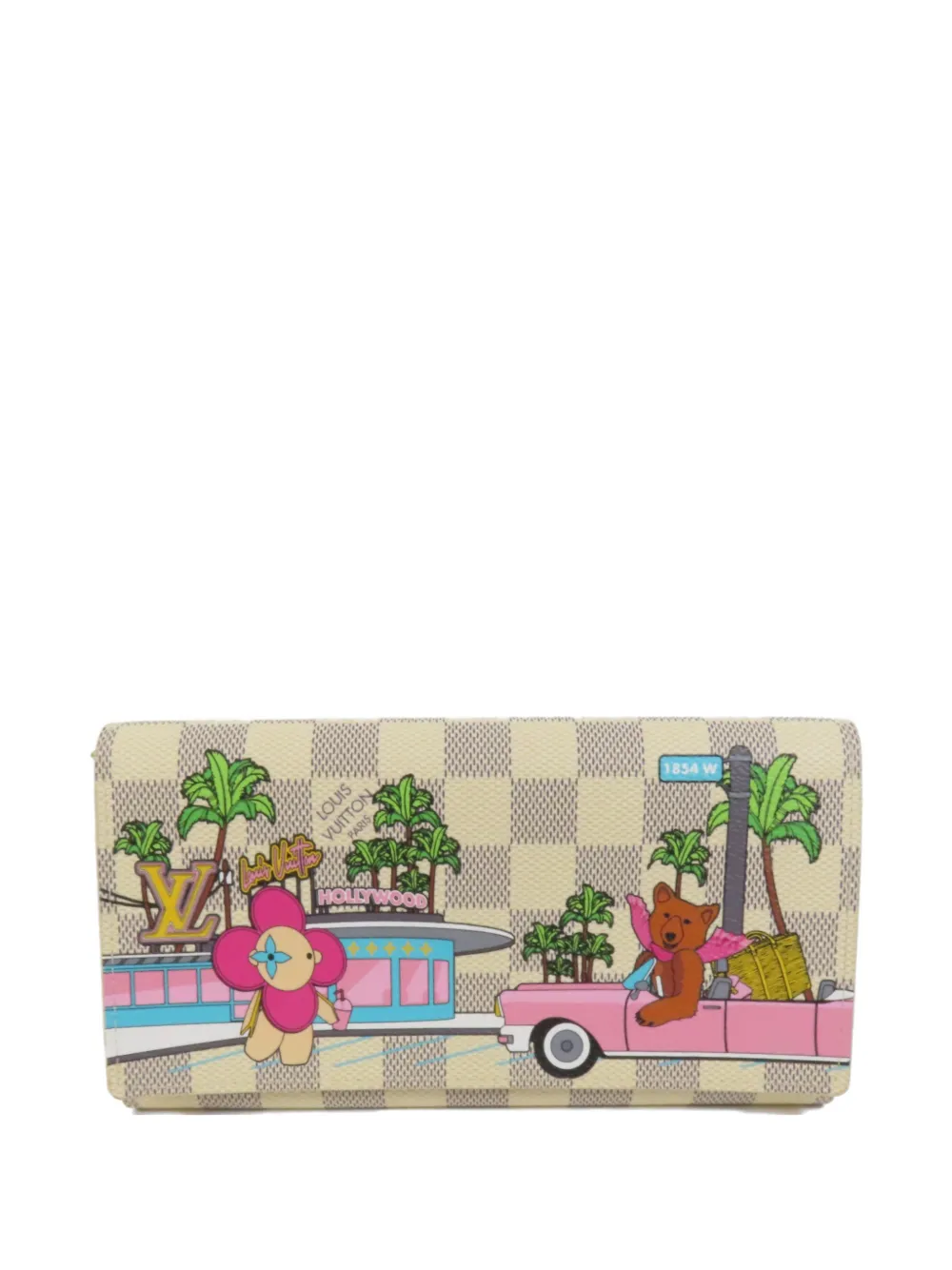 Louis Vuitton Pre-Owned Vivienne Holiday Damier Azur wallet - Toni neutri