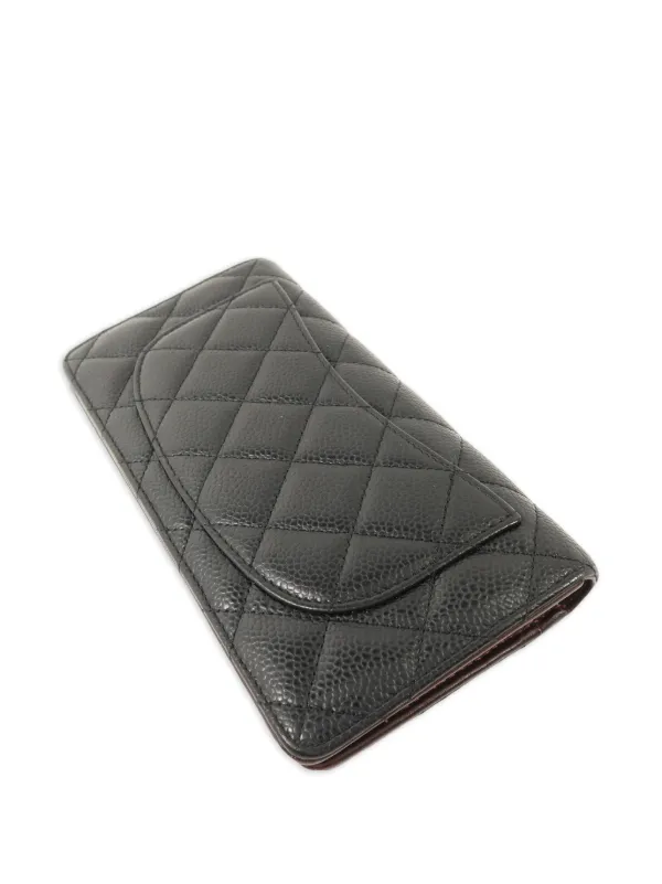CHANEL 長財布 ブラック ココマーク（現状渡し‼️） CHANEL Pre-Owned ココマーク 長財布 | ブラック | FARFETCH JP