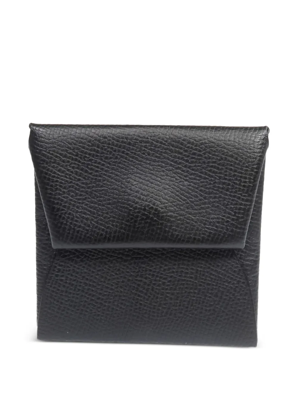 Hermès Pre-Owned 2024 Bastia leather coin purse - Nero