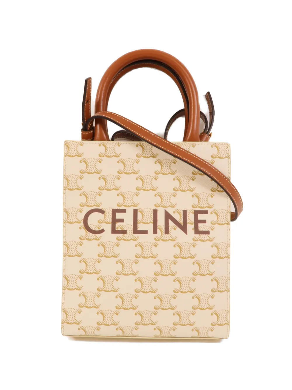 Celine Pre-Owned Vertical Cabas Triomphe tote bag - Toni neutri