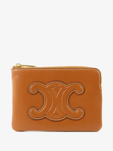 Celine Pre-Owned monedero Celine Triomphe con logo