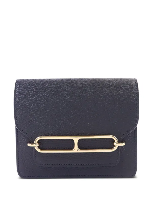 Hermès Pre-owned 2023 Roulis Slim Wallet in Blue