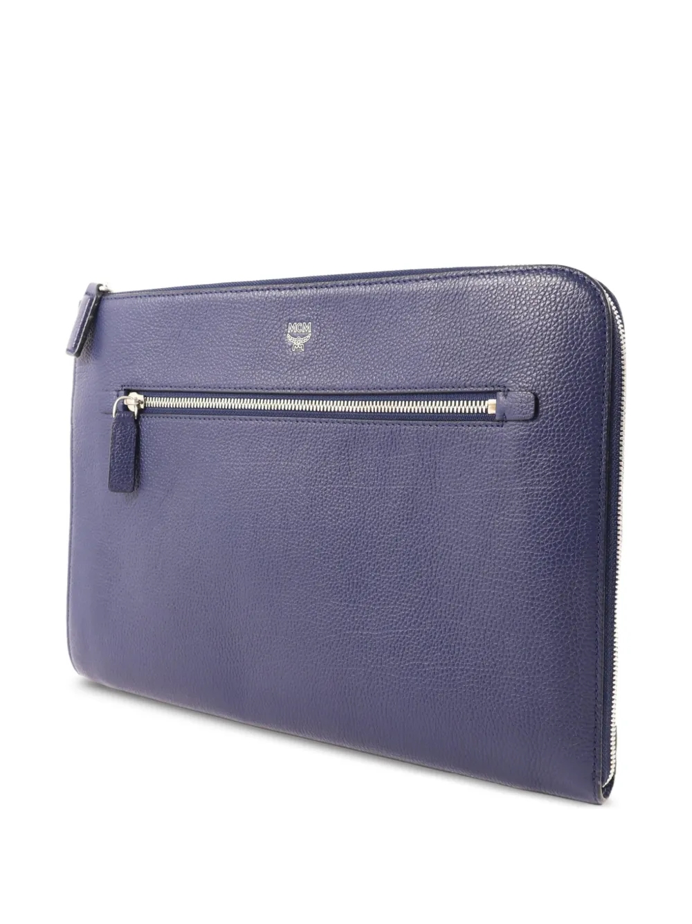  Mcm Pre-owned Bolso De Mano Granulado - Azul 