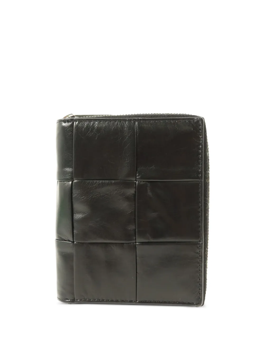 Bottega Veneta Pre-Owned Intrecciato zip-around wallet - Schwarz