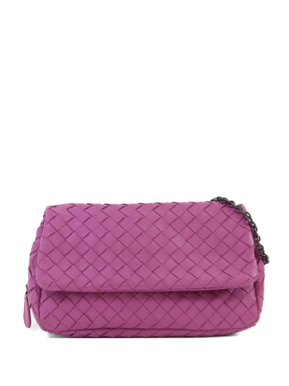 Bottega Veneta Pre-Owned Intrecciato chain shoulder bag - Viola