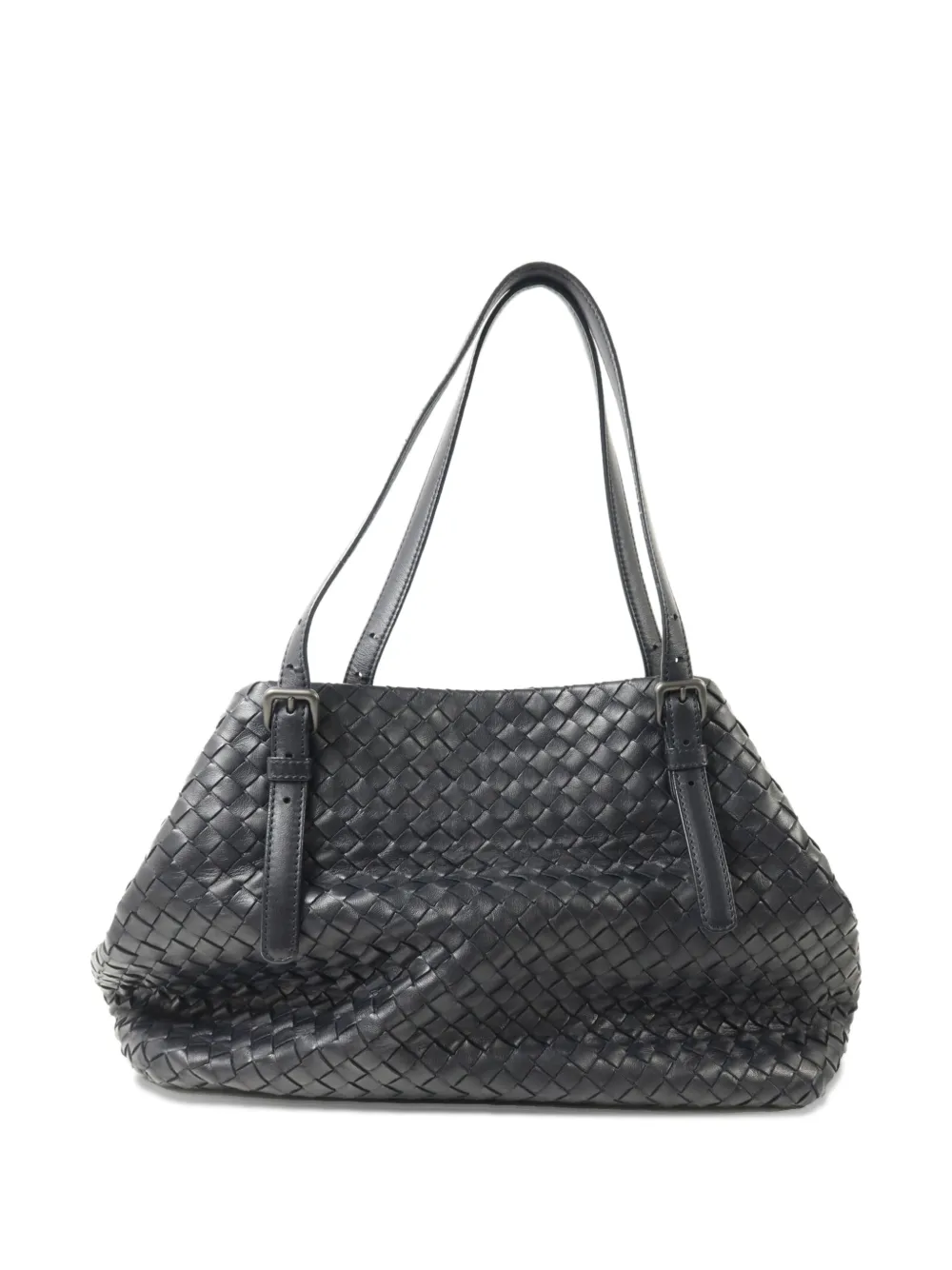 Bottega Veneta Pre-Owned Intrecciato buckle-detail shoulder bag - Schwarz
