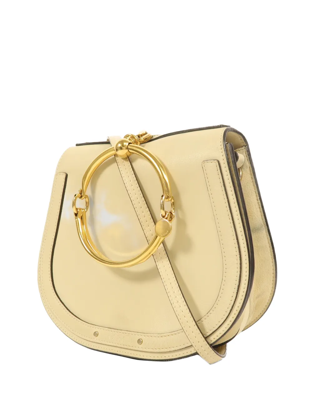 Pre-owned Chloé Nile Bracelet Tote Bag In Neutral
