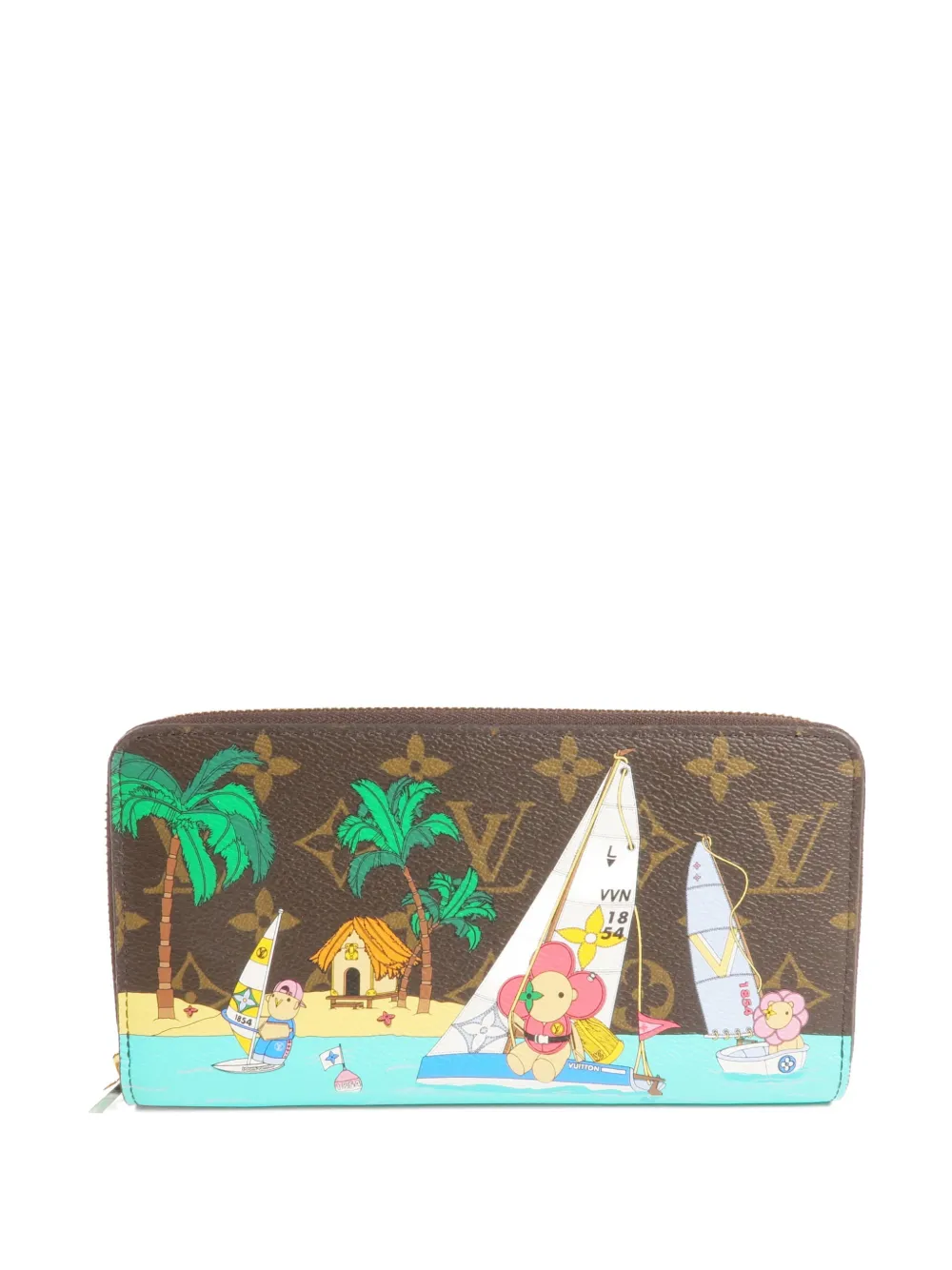 Louis Vuitton Pre-Owned Vivienne Holiday Monogram Zippy wallet - Marrone