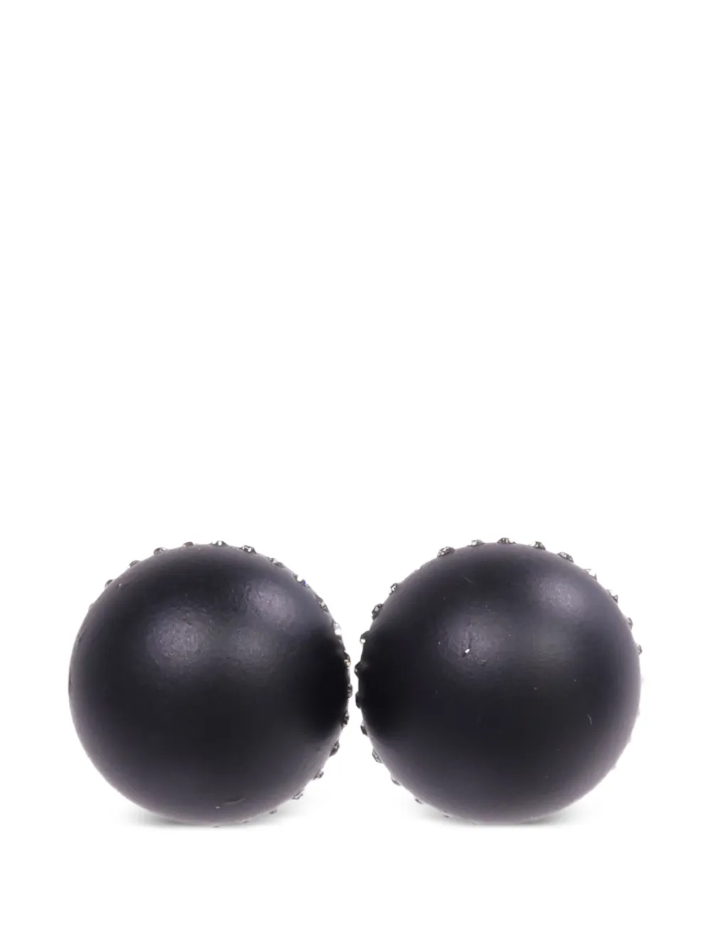 Christian Dior Pre-Owned CD crystal-embellished earrings - Nero