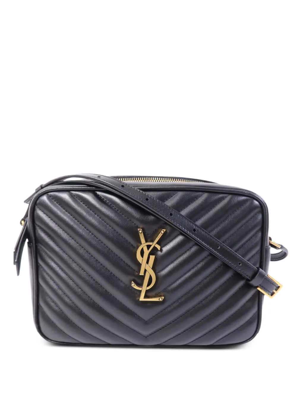 Saint Laurent Pre-Owned Lou quilted camera bag - Nero