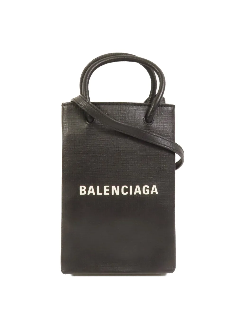 Balenciaga Pre-Owned logo-print crossbody bag - Nero
