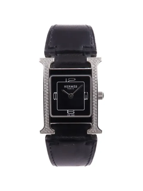 Hermès Pre-Owned Heure H diamond 30.1mm watch