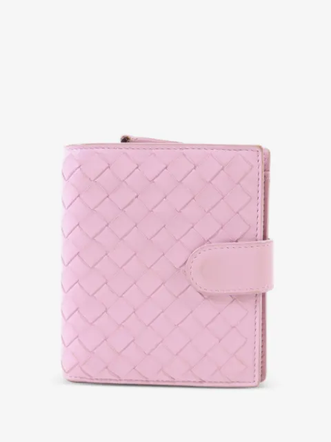 Bottega Veneta Pre-Owned Intrecciato-weave bi-fold wallet