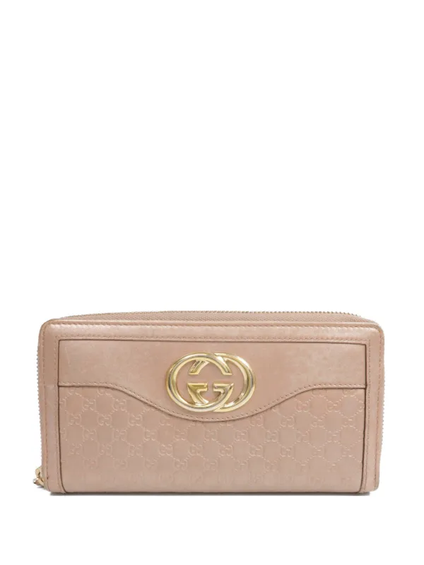 Gucci Pre-owned GG GHW Long Wallet in Neutrals