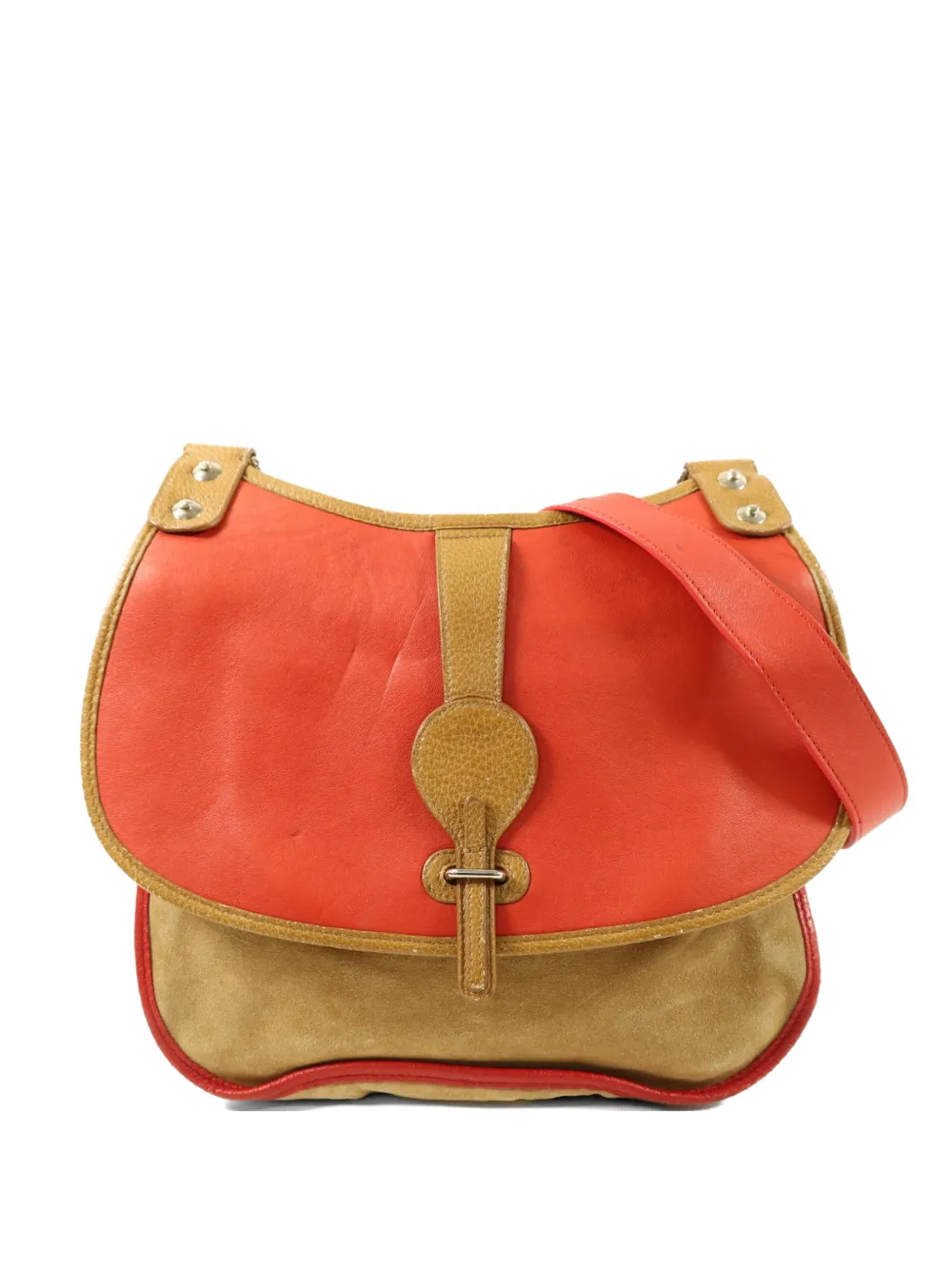 Balenciaga Pre-Owned suede leather shoulder bag - Arancione