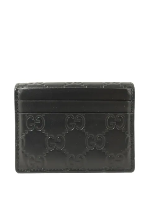 Gucci Pre-Owned GG canvas card holder