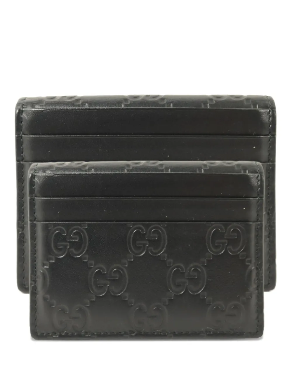 Gucci Pre-Owned GG canvas card holder - Nero