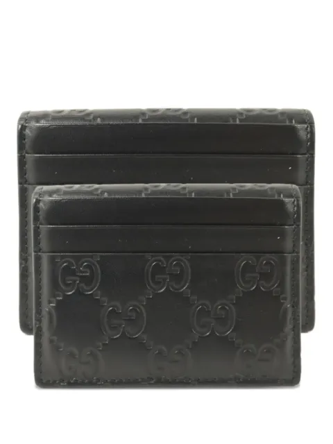 Gucci Pre-Owned GG canvas card holder