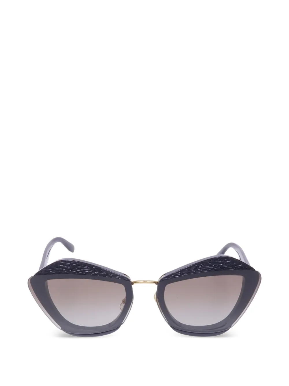 Miu Miu Pre-Owned geometric sunglasses - Nero