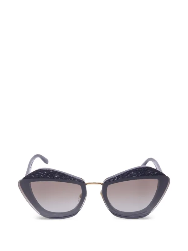 Miu Miu Pre-owned Geometric Sunglasses in Black