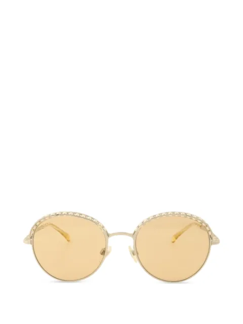 CHANEL Pre-Owned CC round sunglasses