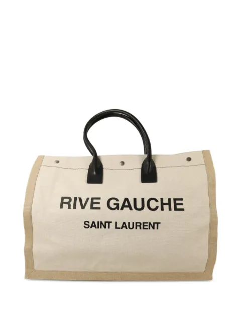 Saint Laurent Pre-Owned large Rive Gauche canvas tote bag