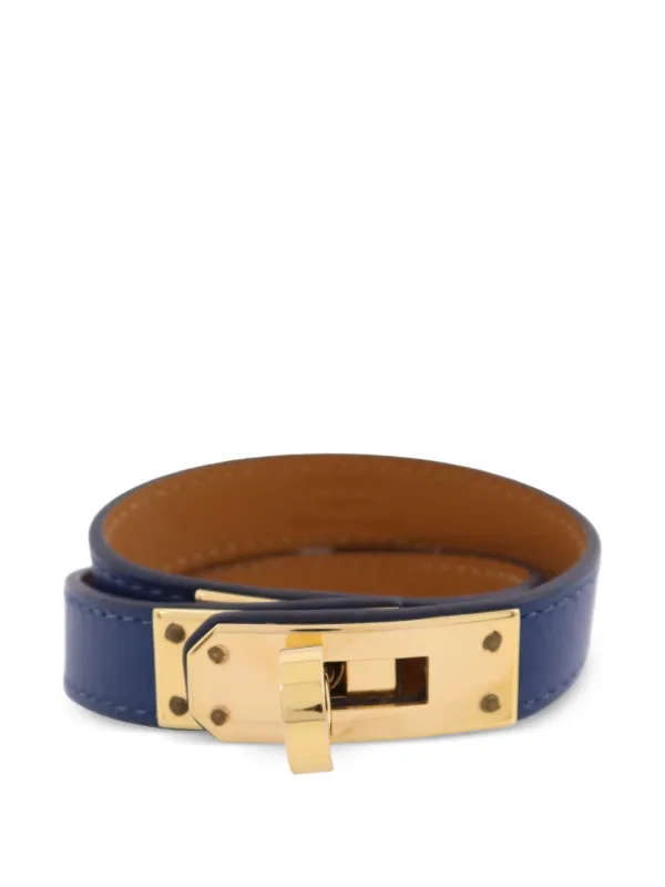 Hermès Pre-owned 2019 Kelly Double T1 Bracelet in Gold