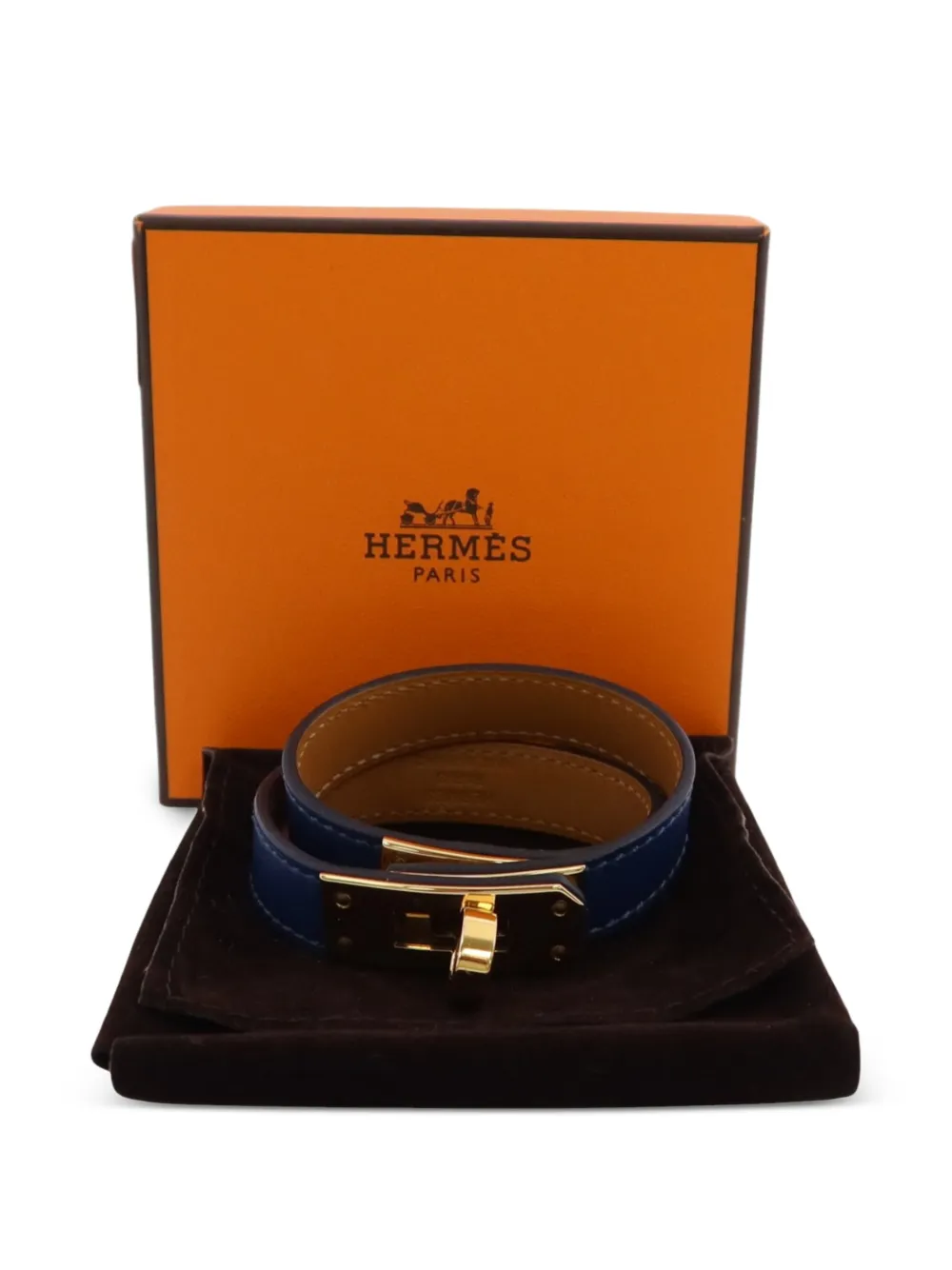 Hermès Pre-Owned 2019 ケリー ダブル T1 ブレスレット | ゴールド 