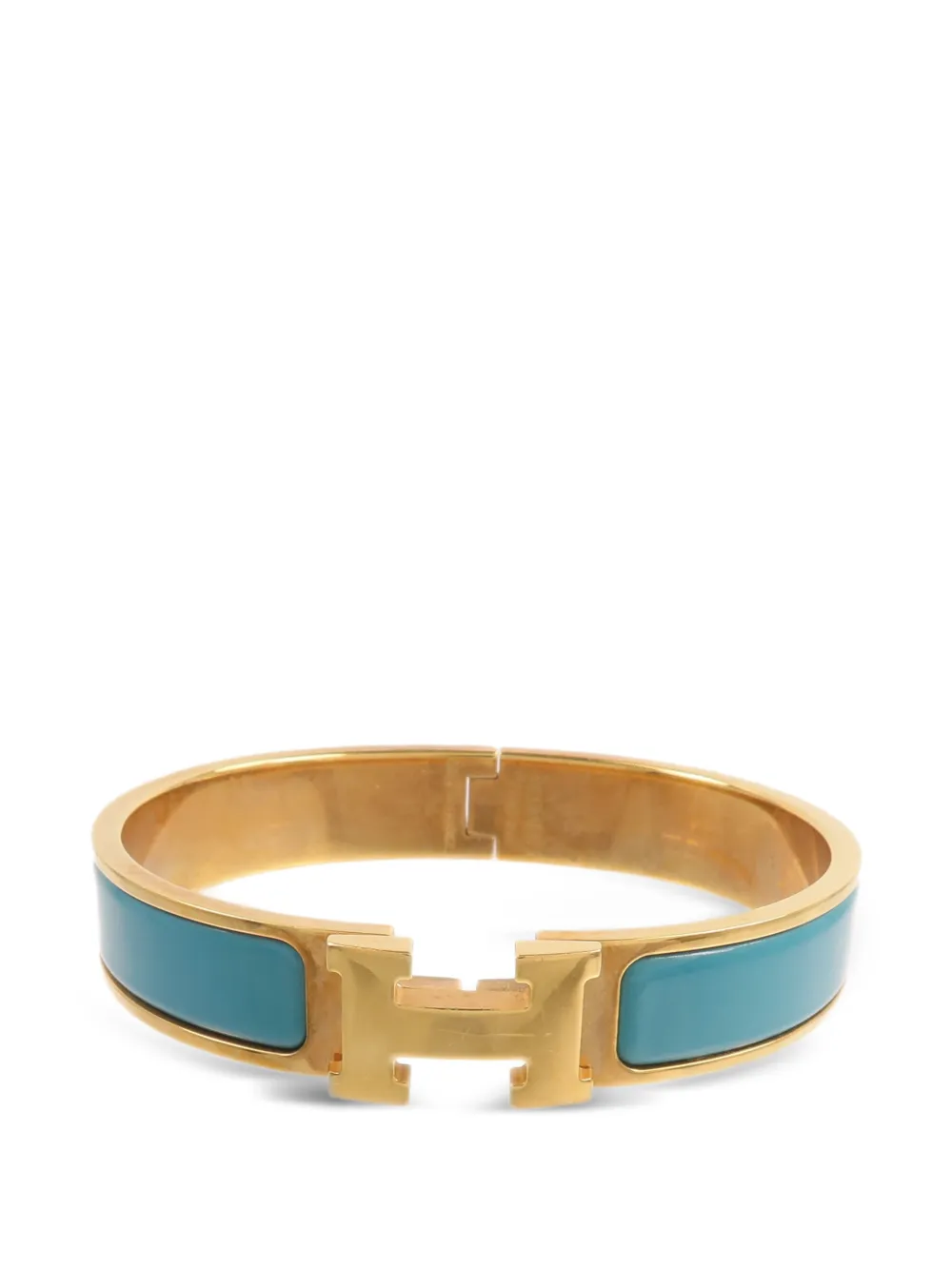 Hermès Pre-Owned Clic H enamel bracelet - Gold