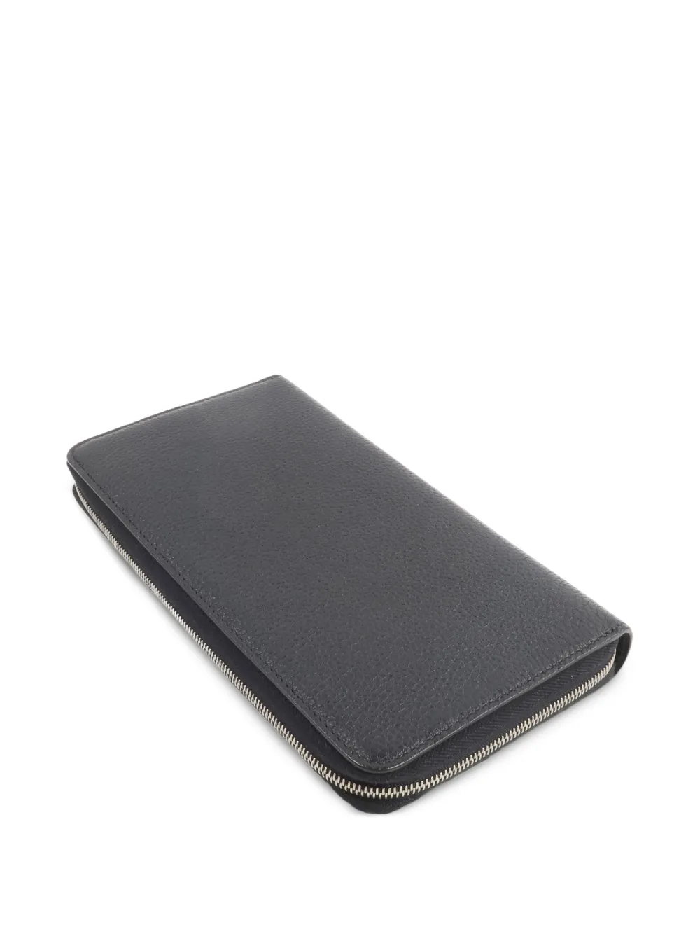 Celine Pre-owned Grained Leather Wallet in Black, view 5