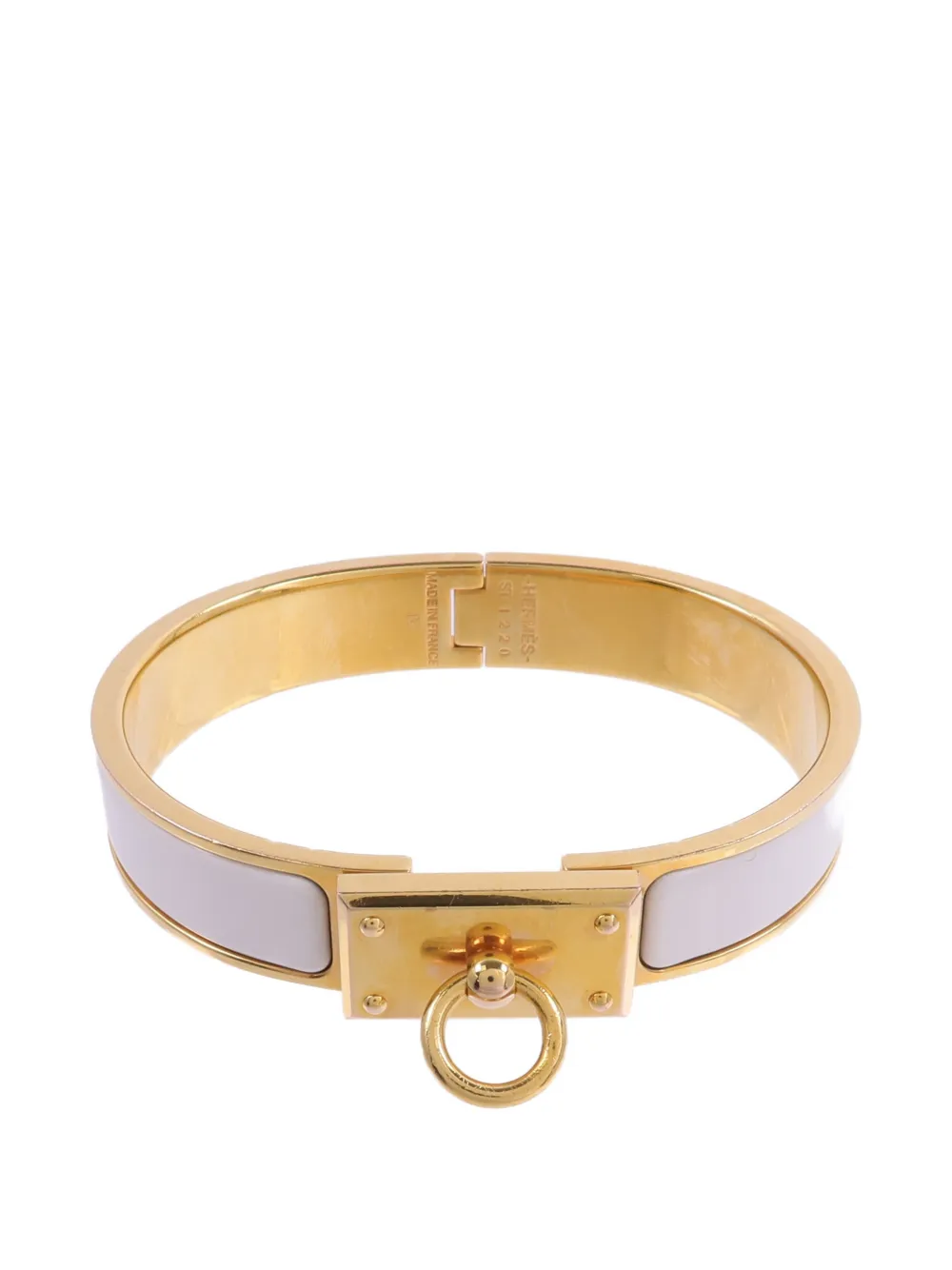 Hermès Pre-Owned Clic Anneau enamel bracelet - Gold